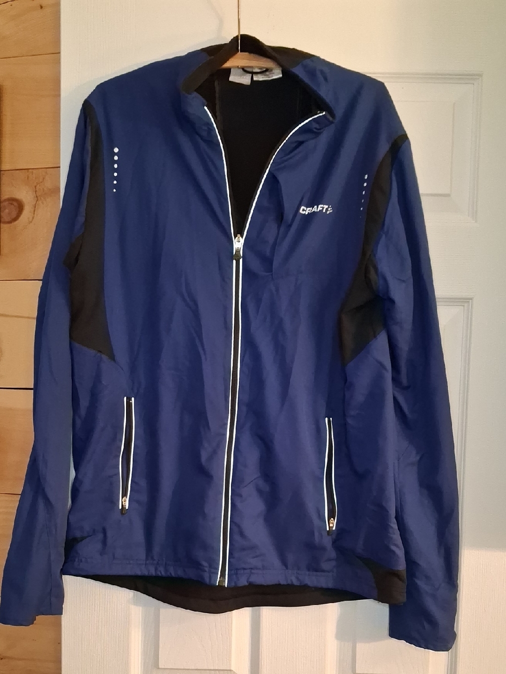 Craft Blue and Black Full-Zip Athletic Jacket